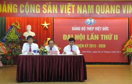 Đại hội Đảng bộ Công Ty Thép Việt Đức lần thứ 2 nhiệm kỳ 2015 - 2020
