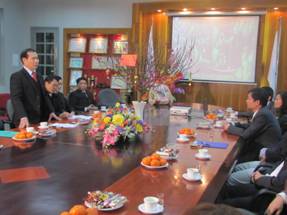 Đoàn đại biểu Tỉnh Uỷ, HĐND, UBND tỉnh Vĩnh Phúc đến thăm và chúc Tết Thép Việt Đức.