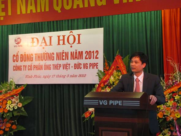 Thép Việt Đức (VGS) tổ chức thành công Đại hội đồng cổ đông năm 2012