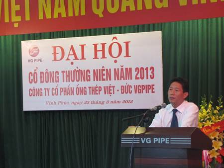 Thép Việt Đức (VGS) tổ chức thành công Đại hội đồng cổ đông thường niên 2013