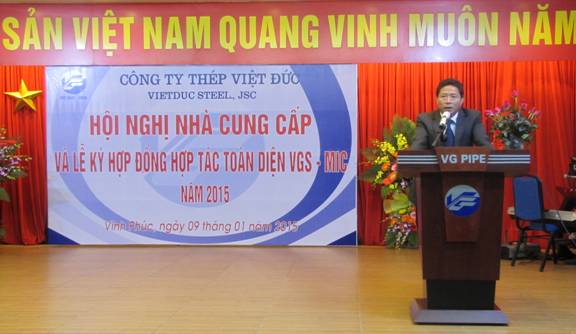 Thép Việt Đức tổ chức Hội nghị Nhà cung cấp và ký hợp đồng  hợp tác toàn diện với Bảo hiểm Quân đội MIC năm 2015