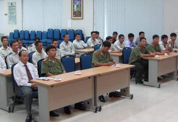 VGS phối hợp với Công an tỉnh Vĩnh Phúc tổ chức bồi dưỡng nghiệp vụ cho lực lượng bảo vệ