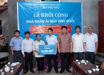 Báo Vĩnh Phúc khởi công xây dựng nhà Nhân ái tại huyện Bình Xuyên